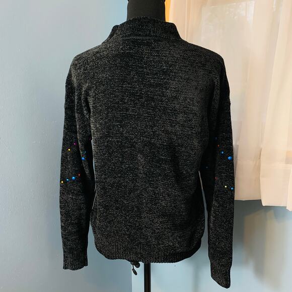 NWT ModCloth Deck The Halls With Glitz Mock Neck Sweater Size Small - Picture 4 of 7